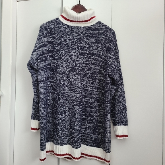 XL sweater tunic marled in blue white - Picture 1 of 4